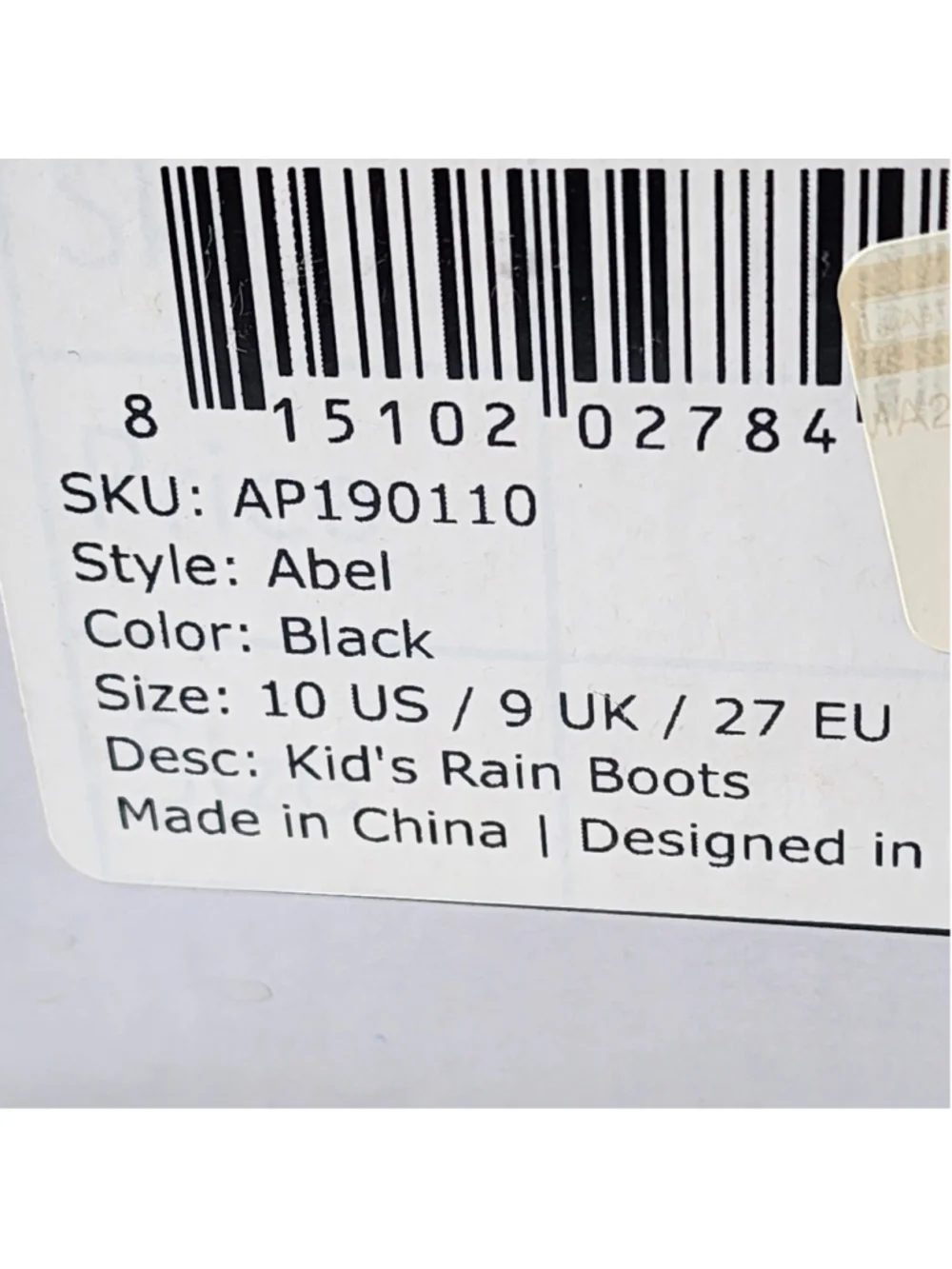 Roma Abel Kids Rain Boots Size 10 US - Black - Troop Zero Edition New In Box